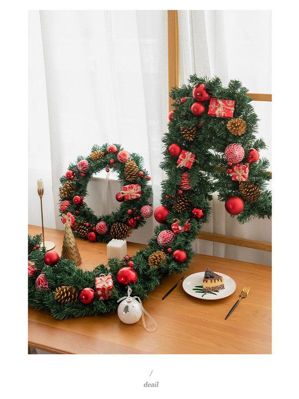 Christmas gift, Christmas wreath, door hanging-4
